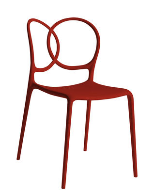 Furniture - Chairs - Sissi Stacking chair - Outdoor by Driade - Red - Fibreglass, Polypropylene, Polythene