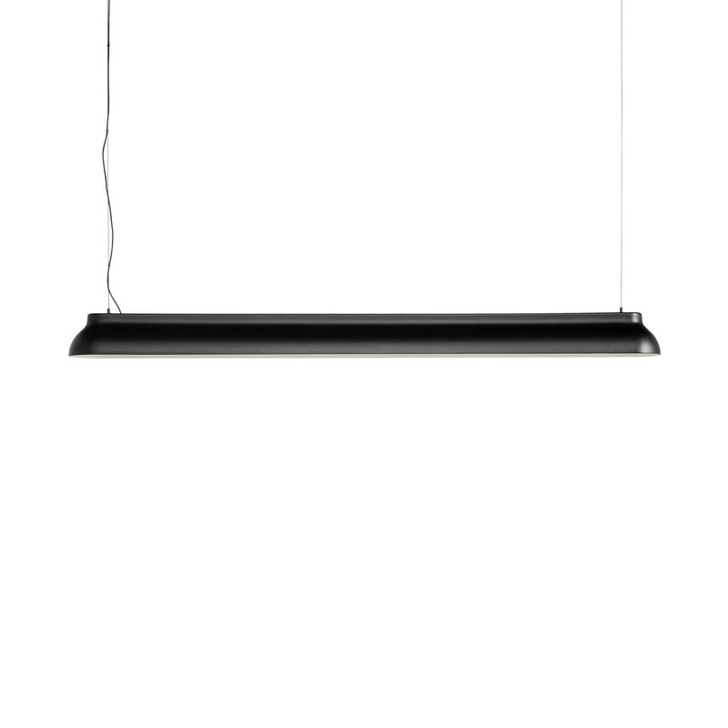 Lighting - Pendant Lighting - PC Linear Pendant metal black / LED - L 120 cm / Aluminium - Hay - Black - Aluminium
