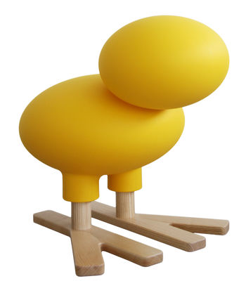 Furniture - Kids Furniture - Happy Bird Decoration - Decoration / H 66 cm by Magis - Yellow - Ashwood, Polythene