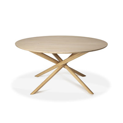 Mobilier - Tables - Table ronde Mikado / Chêne massif - Ø 150 cm - Ethnicraft - Chêne - Chêne massif