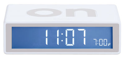 Accessories - Alarm Clocks & Travel Radios - Flip Alarm clock by Lexon - White - ABS, Rubber