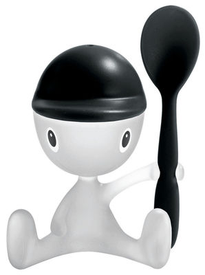 Tableware - Bowls - Cico Eggcup by A di Alessi - Black - Thermoplastic resin