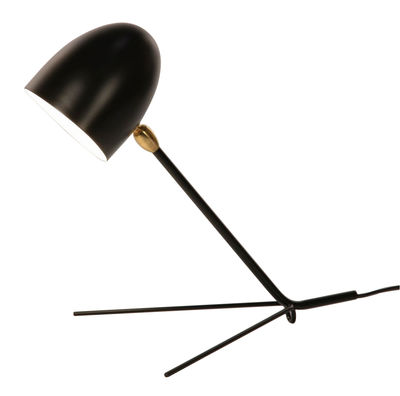 Luminaire - Lampes de table - Lampe de table Cocotte / 1957 - Serge Mouille - Noir - Métal laqué