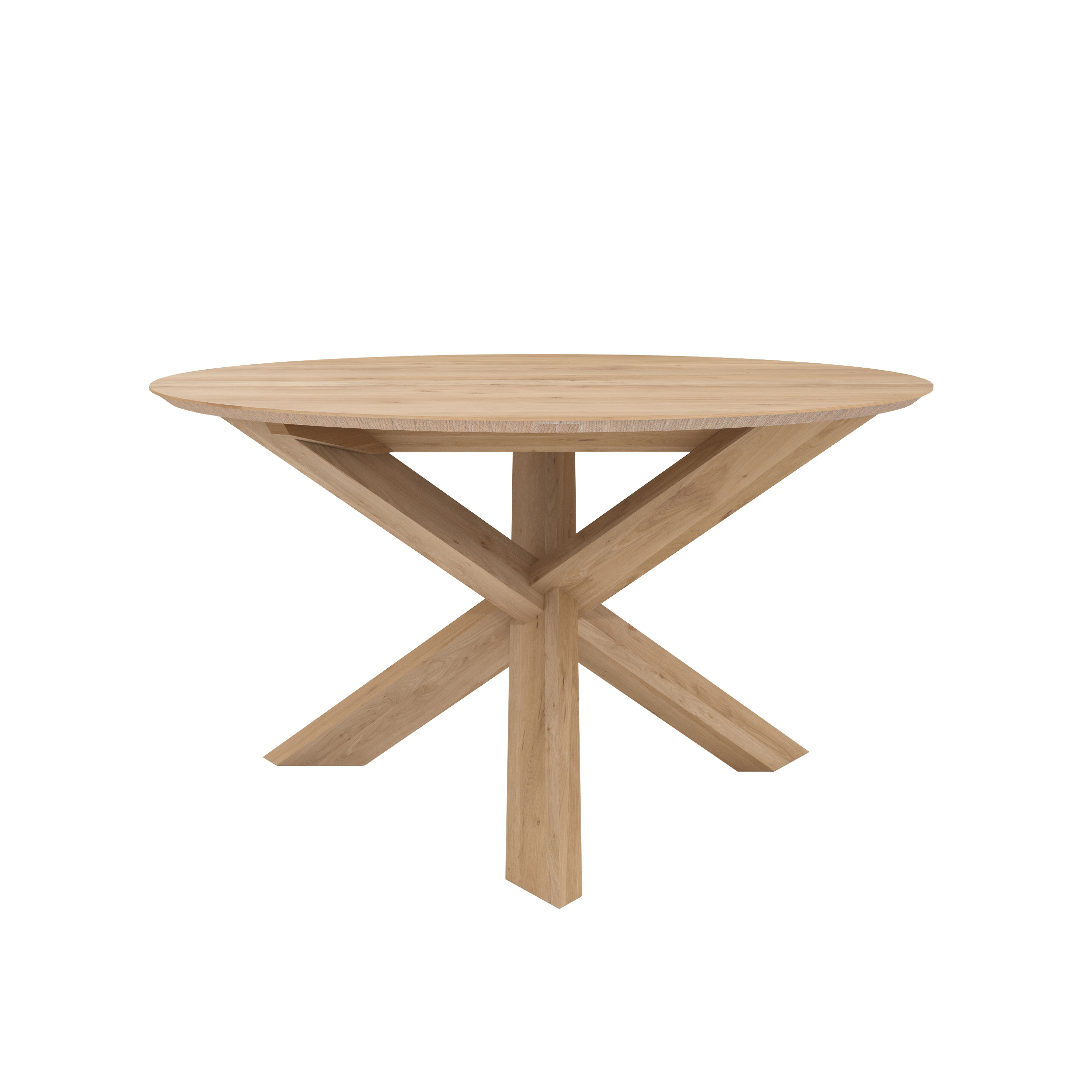 Ethnicraft Circle Round table Natural wood Made In Design UK