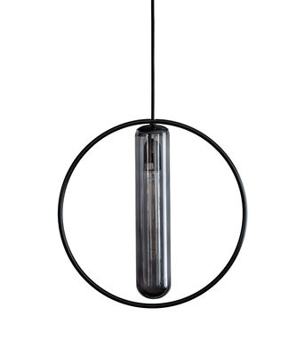 Illuminazione - Lampadari - Sospensione Astrée - / Ø 36 cm di Hartô - Nero - metallo laccato, vetro soffiato