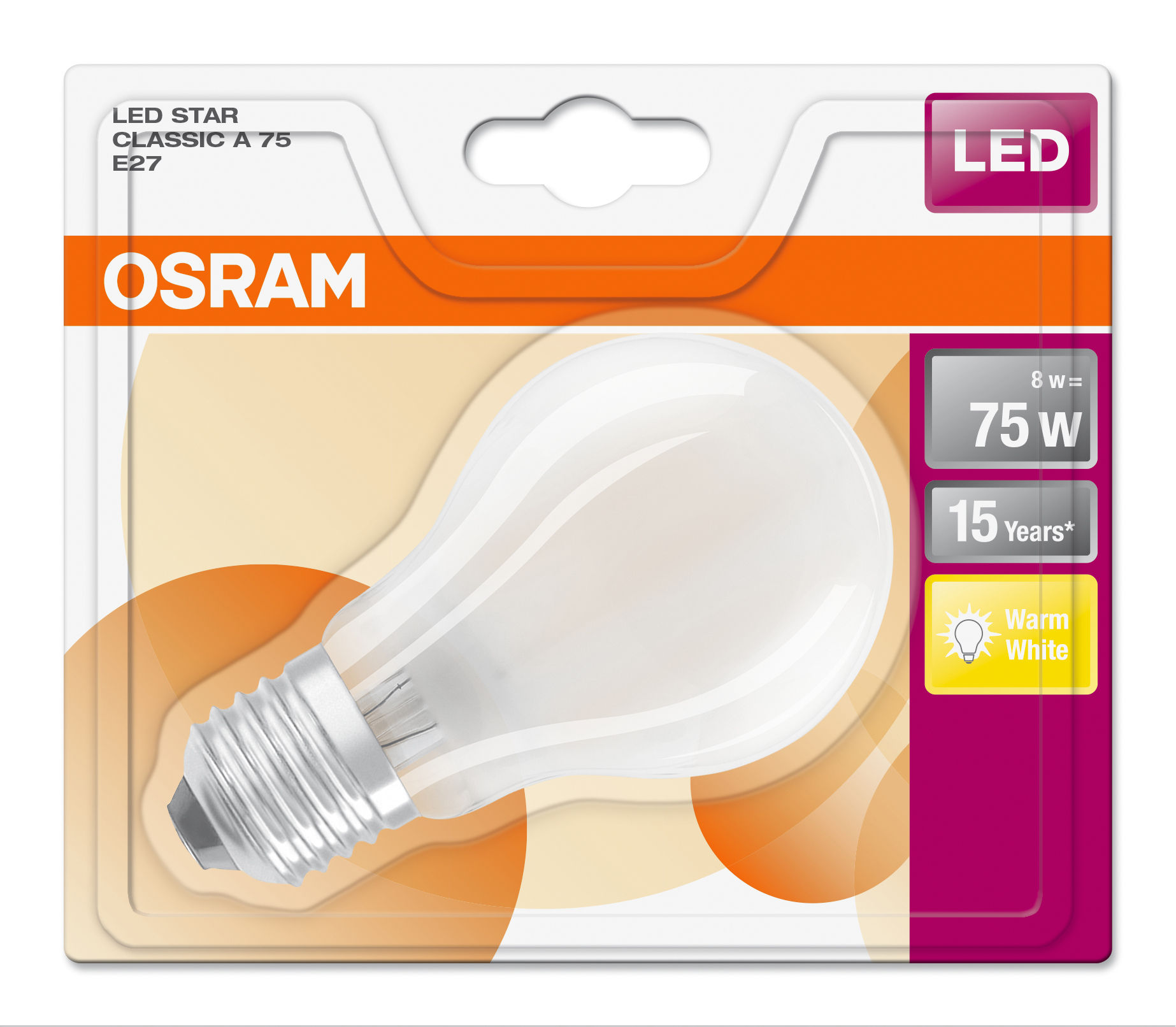 Osram Ampoule LED forme de barre Stick E27 Blanc froid 75 W 1'050 lm