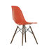DSW - Eames Plastic Side Chair Chair - / (1950) - Dark wood by Vitra