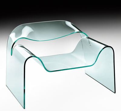 Furniture - Armchairs - Ghost Low armchair by FIAM - Transparent - Glass