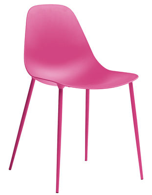 Furniture - Chairs - Mammamia Chair - Metal shell & legs by Opinion Ciatti - Pink - Aluminium, Metal
