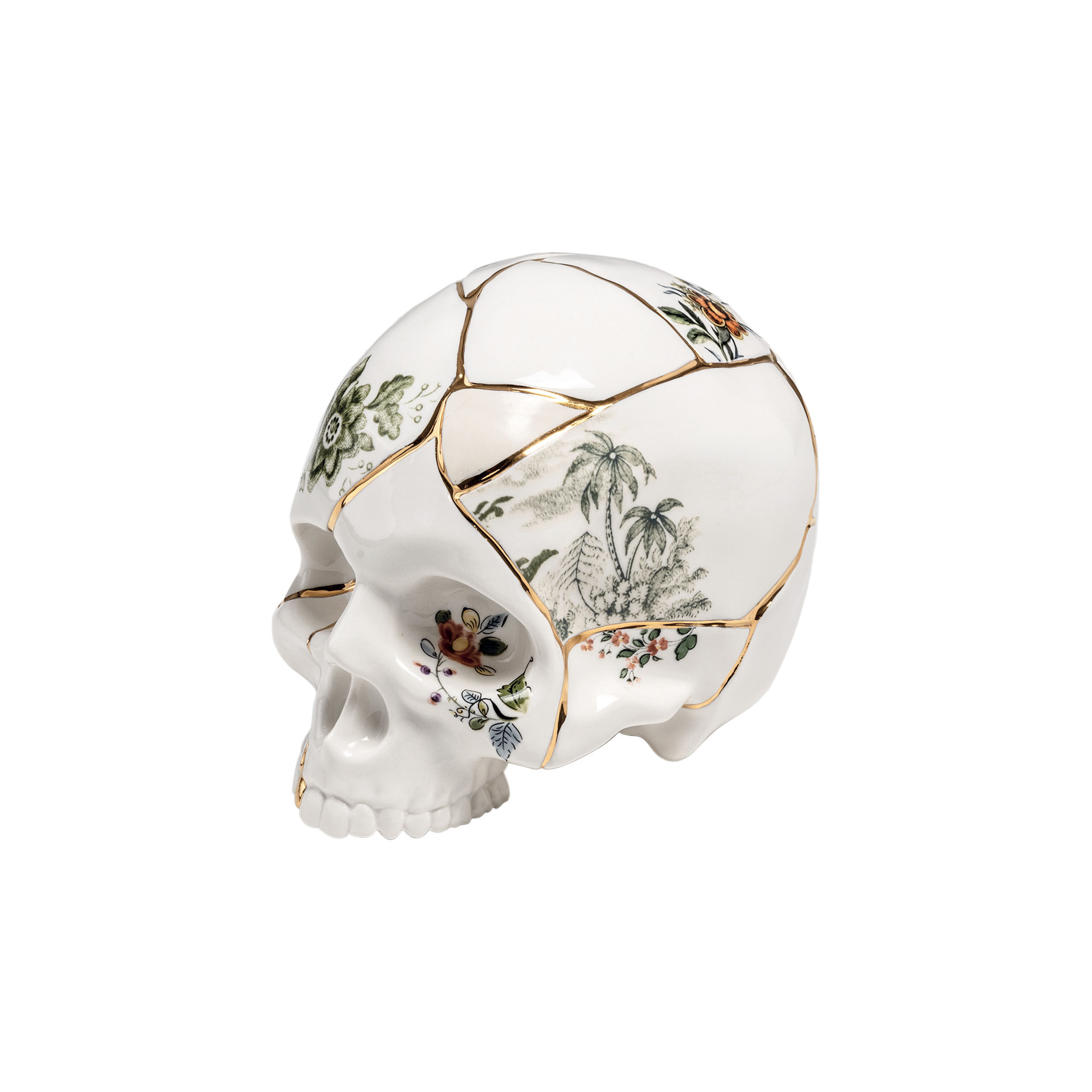 Décoration Teschio Kintsugi Seletti - multicolore | Made In Design