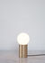 Lampada da tavolo Socket / H 18 cm - Ottone - Menu