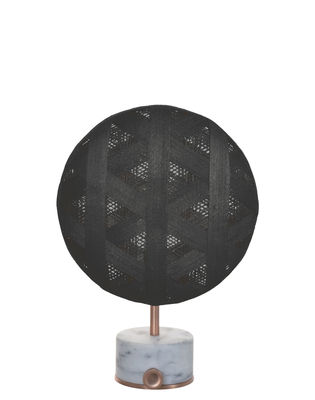 Forestier - Lampe de table Chanpen en Tissu, Métal - Couleur Noir - 200 x 40.41 x 41 cm - Designer A