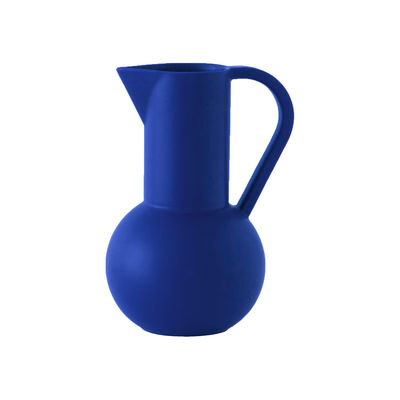 Tableware - Water Carafes & Wine Decanters - Strøm Medium Carafe - / H 24 cm - Handmade ceramic by raawii - Horizon blue - Ceramic