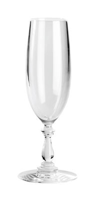 Tableware - Wine Glasses & Glassware - Dressed Champagne glass - Champagne flute by Alessi - Transparent crystal - Cristal