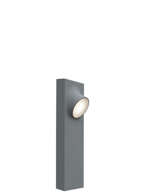 Lighting - Outdoor Lighting - Ciclope Double LED Floor lamp - / outdoor - H 50 cm by Artemide - Grey - H 50 cm - Galvanized aluminium