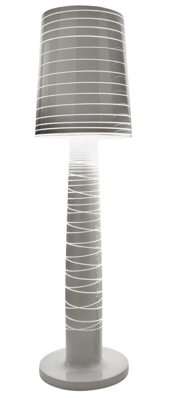 Lighting - Floor lamps - Miss Jane Outdoor floor lamp plastic material grey - Serralunga - Laqued white - Polythene