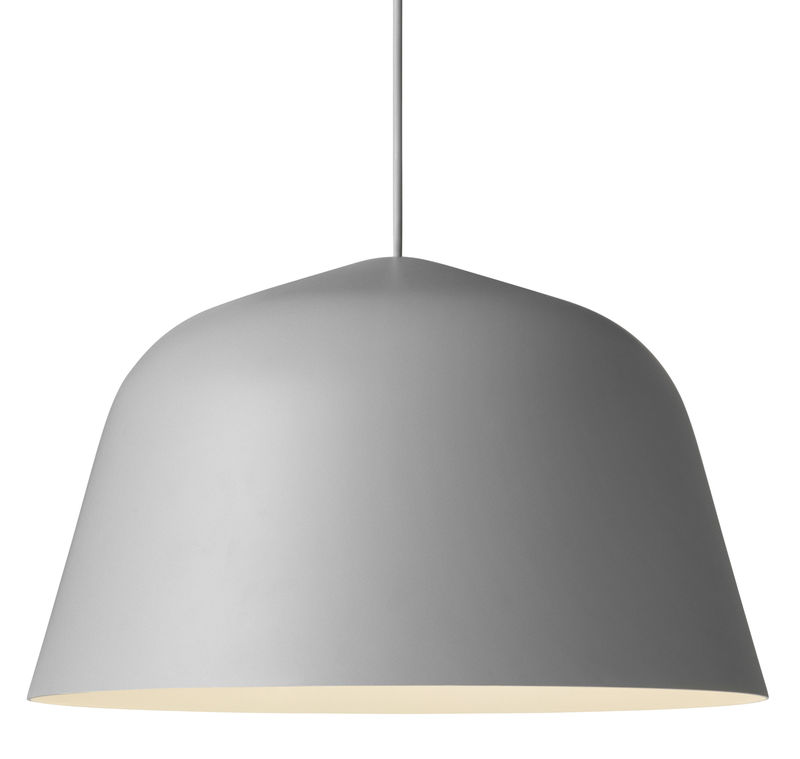Lighting - Pendant Lighting - Ambit Pendant metal grey Ø 40 cm - Muuto - Light grey - Aluminium