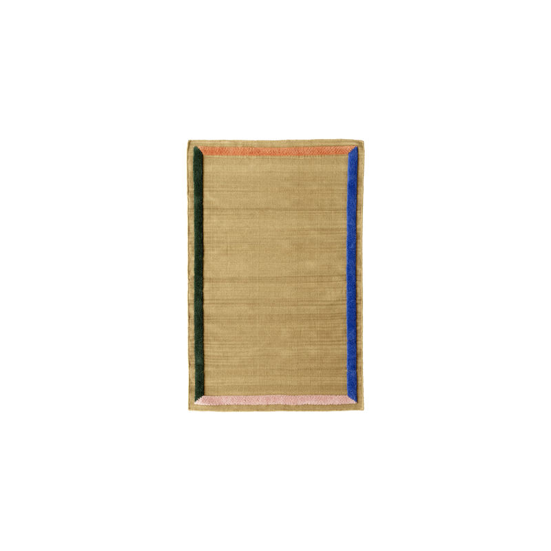 Interni - Tappeti - Tappeto Framed AP13 tessuto beige / 90 x 140 cm - &tradition - Naturale / Multicolore - Lana