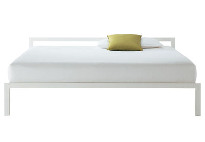 Möbel - Betten - Aluminium Doppelbett - MDF Italia - Bett 210 x 170 cm - glänzend weiß - lackiertes Aluminium