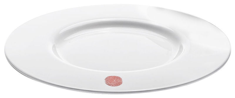 Tableware - Plates - I.D.Ish by D\'O Summer Plate plastic material white - Kartell - Blanc / Empreinte blanc cassé - Melamine