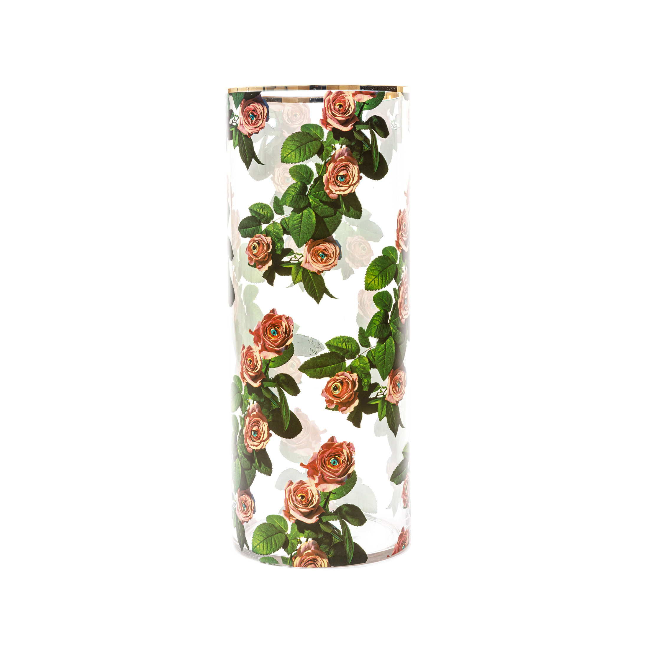 Specchio Toiletpaper - Flowers - Small H 23 cm Verde design Maurizio  Cattelan