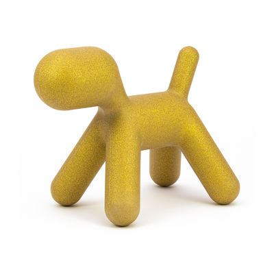 Furniture - Kids Furniture - Puppy Small Decoration - / L 42 cm - Glittery: limited edition Christmas 2021 by Magis - Gold / Gold glitter - roto-moulded polyhene