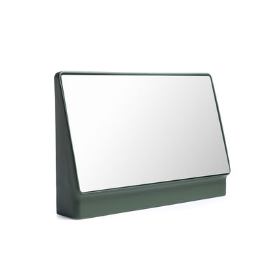 Déco - Miroirs - Miroir à poser Lucarne Large / L 50 x H 34 cm - Céramique - Moustache - Vert kaki - Céramique, Verre