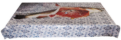 Table et cuisine - Nappes, serviettes et sets - Nappe cirée Toiletpaper - Poisson / 210 x 140 cm - Seletti - Poisson - Toile cirée