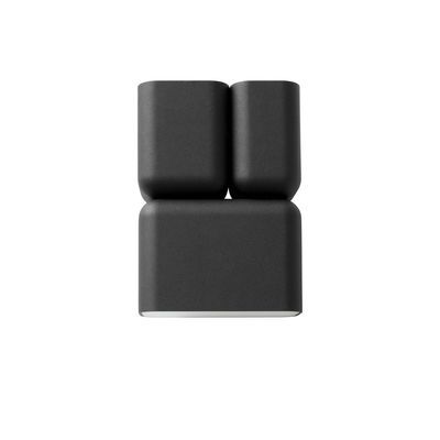 &tradition - Applique Tabata en Métal, Fonte d'aluminium - Couleur Noir - 15 x 21.9 x 21 cm - Design