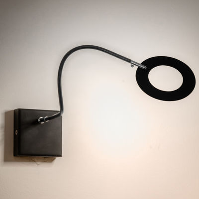 Luminaire - Appliques - Applique Mini Giulietta LED / Ø 9 cm - Catellani & Smith - Anneau Noir - Métal peint