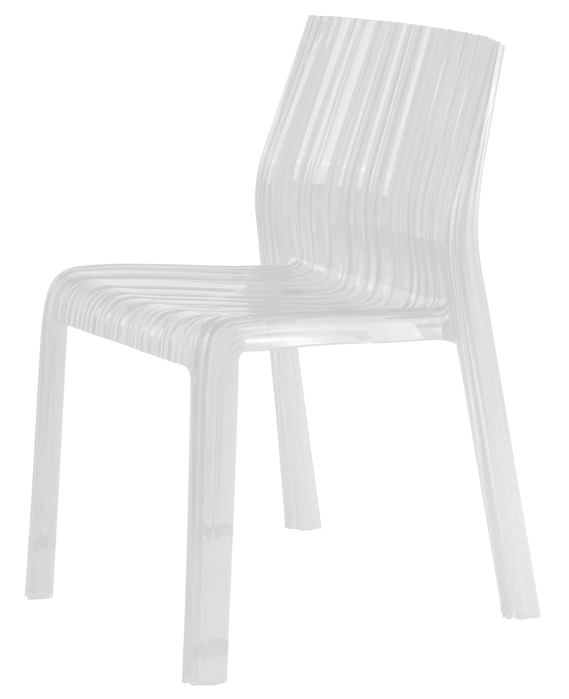 Chaise empilable Frilly Kartell Blanc Made In Design