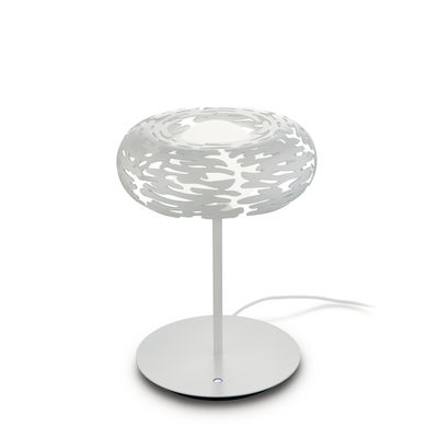 Illuminazione - Lampade da tavolo - Lampada da tavolo Bark LED - / Acciaio di Alessi - Bianco - Acciaio epossidico