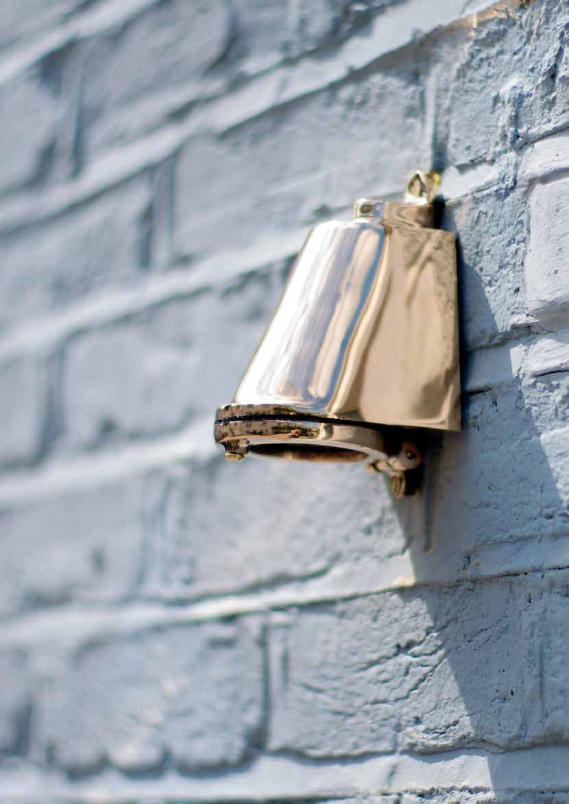 Original BTC Mast LED Outdoor wall light - grey silver metal Made In UK