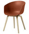 About a chair AAC22 Armchair - Plastic & wood legs by Hay