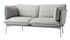 Cloud LN2 Straight sofa - 2 seaters - L 168 cm by &tradition