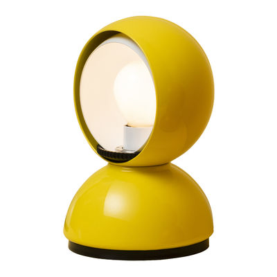 Lighting - Table Lamps - Eclisse Table lamp - / 100th anniversary edition by Artemide - Yellow - Varnished metal