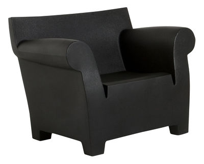Furniture - Armchairs - Bubble Club Armchair by Kartell - Black - Polythene