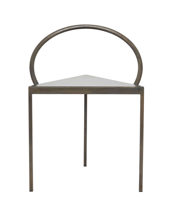 Mobilier - Chaises, fauteuils de salle à manger - Chaise Triangolo métal noir / (1989) - Frama  - Noir - Acier teinté