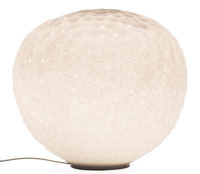 Luminaire - Lampes de table - Lampe de table Meteorite / Ø 35 cm - Artemide - Blanc - Verre soufflé