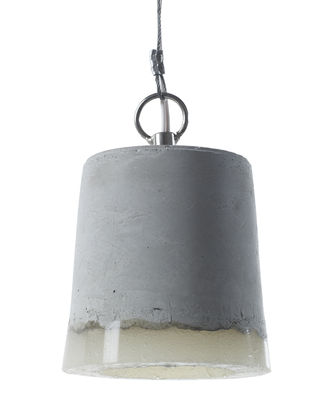 Luminaire - Suspensions - Suspension Concrete / Ø 12 cm - Serax - Ø 12 cm - Béton, Silicone