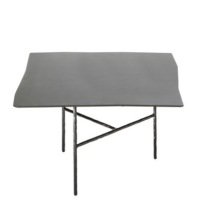 Arredamento - Tavolini  - Tavolino XXX Carré - / 52 x 50 x H 33 cm di Opinion Ciatti - Nero - Ferro battuto , Nichel galvanizzato