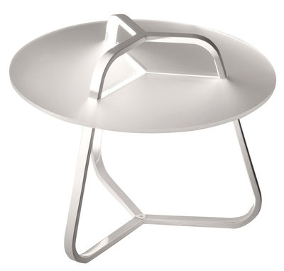 Furniture - Coffee Tables - Toy Illuminated side table - Side table - H 50 cm by Martinelli Luce - White - Aluminium, Methacrylate, Polycarbonate