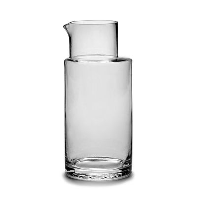 Tisch und Küche - Karaffen - Inner Circle Karaffe / 150 cl - Glas - valerie objects - 150 cl / Rauchgrau - Glas