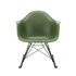 Rocking chair RAR - Eames Plastic Armchair - / (1950) - Gambe nere & legno scuro di Vitra