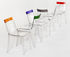 Hi Cut Stacking chair - Transparent polycarbonate by Kartell