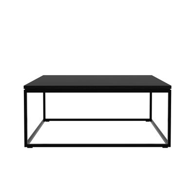 Arredamento - Tavolini  - Tavolino Thin - / Rovere massello & metallo - 70 x 70 cm di Ethnicraft - nero - metallo verniciato, Rovere massello