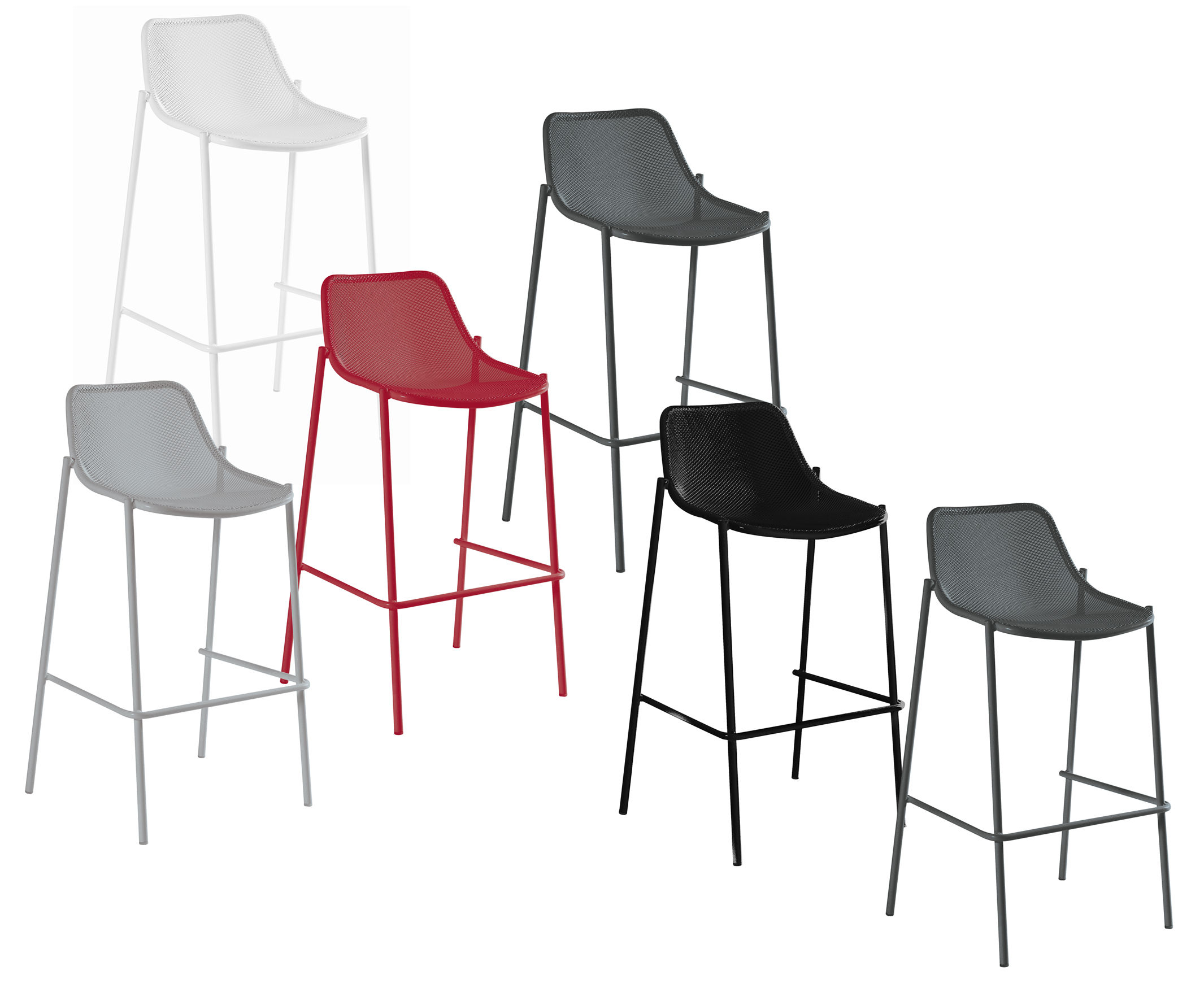 Emu Round Bar chair Metal Made In Design UK