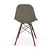 Chaise DSW - Eames Fiberglass Side Chair / (1950) - Galette d'assise / Bois foncé - Vitra
