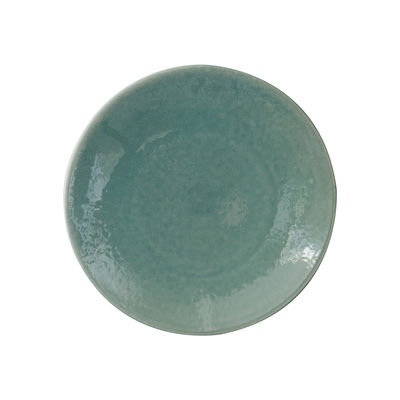 Jars Céramistes - Assiette Tourron en Céramique, Grès émaillé - Couleur Vert - 22.89 x 22.89 x 3.5 c