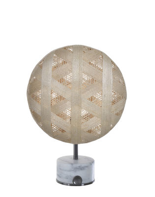 Forestier - Lampe de table Chanpen en Tissu, Métal - Couleur Bois naturel - 200 x 40.41 x 41 cm - De
